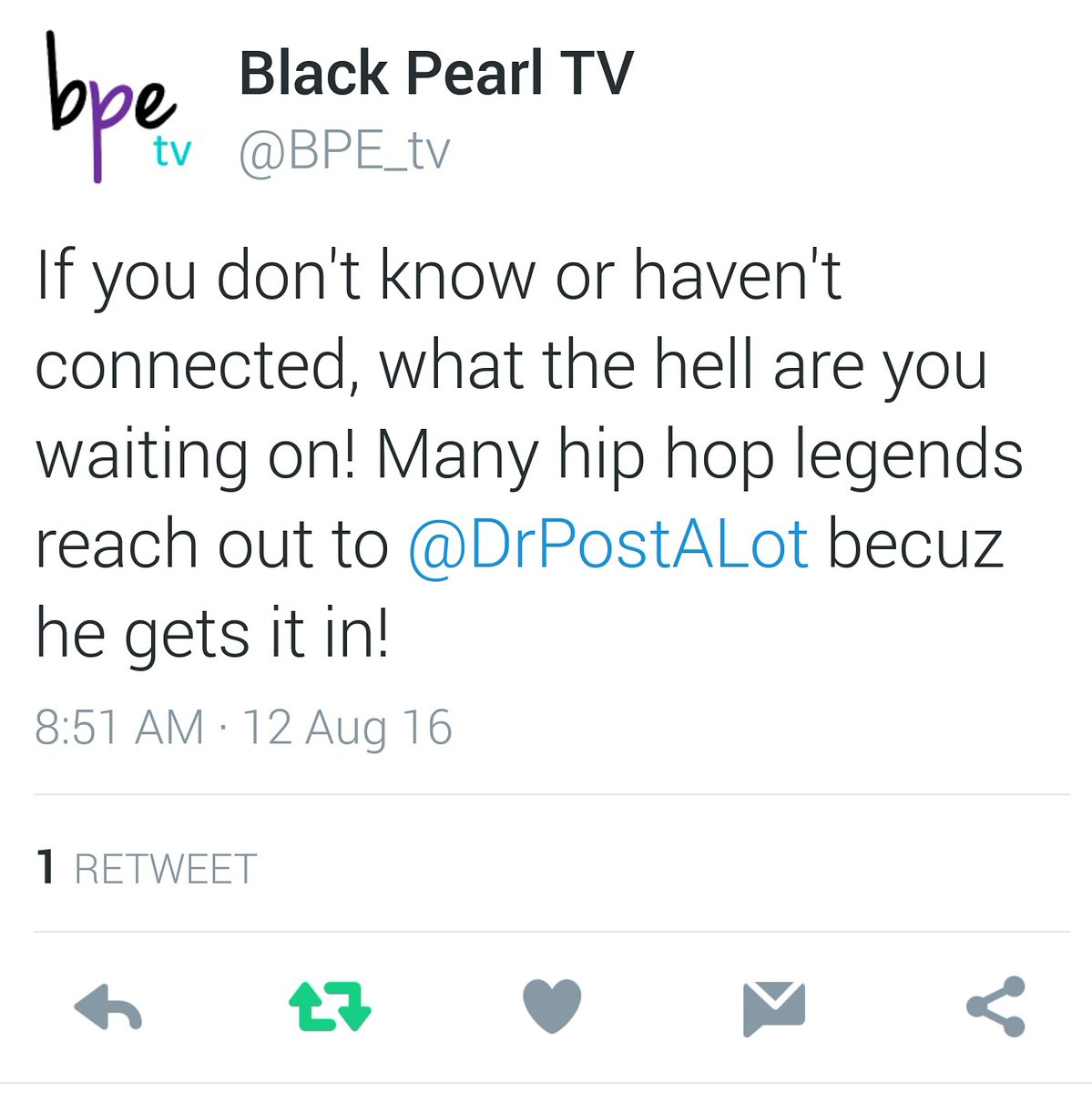 DrPostALotHere's tweet photo. Nothing BUT LOVE for @BPE_tv 

Woweee 7yrs ago!!! 

LOVE from the #BayArea #WestCoast #socialmedia #socialmediatips #socialmedia101 #HipHop50 https://t.co/WT5YOJSsxw