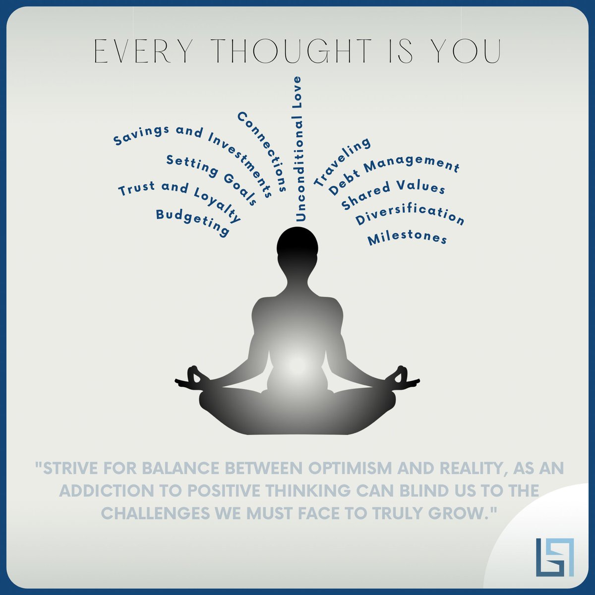 In our pursuit of positivity let's not forget the beauty of embracing both the sunny and stormy days. It's in acknowledging our challenges that we build the strength to rise higher. Msg: growth thrives at the intersection of optimism and the courage to confront what lies ahead.