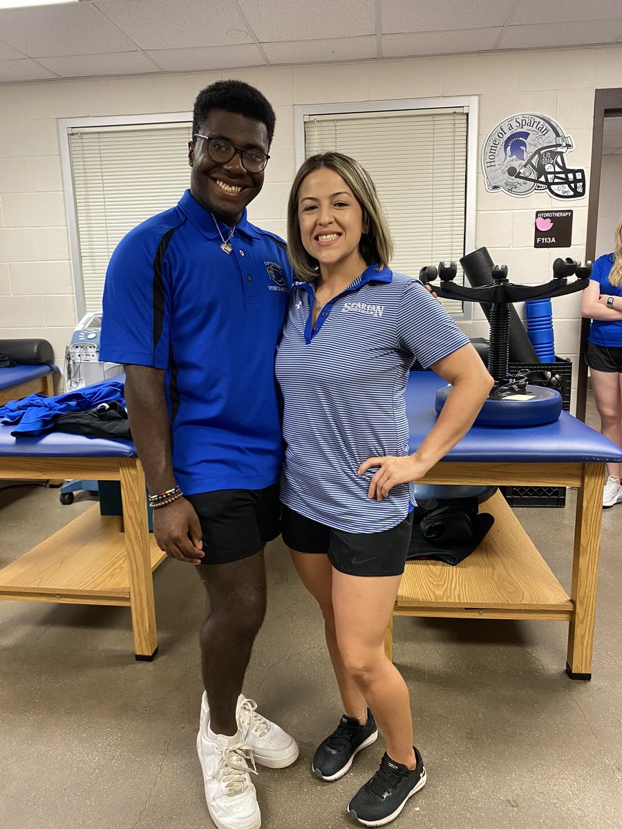 RonaldDancer11's tweet photo. Last media pictures with the special athetic trainers I ever known for. Thank you Doc &amp; Nora for being the best of the best as I can be! 💙🏈 #senioryear #classof2024 https://t.co/egSNwjSkpg