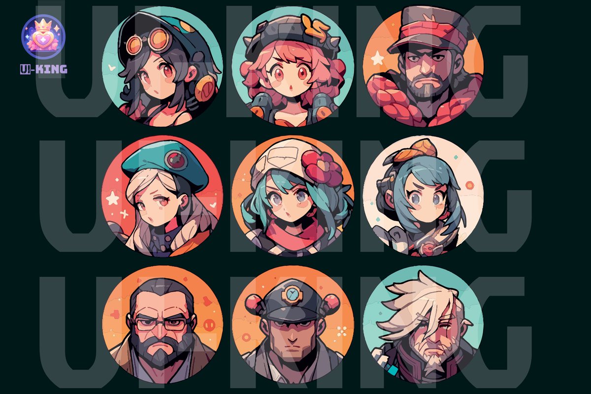 UI_KING_'s tweet photo. 🎭😎 Say hello to our character faces GUI assets, Transform your gaming experience with these expressive faces 🕹️✨

Gallery link: https://t.co/4Ce4SkFU7U

#GameDev #IndieGame #Unity3D #PixelArt #IndieDev    🎮✨ #IndieGameDev #GameDesign  #DevLogs #GameMaker #IndieGameStudio https://t.co/GlBt282xfu