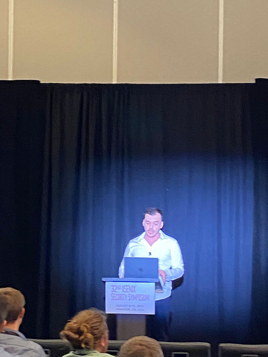 iamharunoz's tweet photo. Yesterday, I had the privilege of presenting my paper at the 32nd USENIX Security Symposium in Anaheim, California. 
If you're interested, please check out my paper from here:https://t.co/7XLRnx50WF

#usesec23 https://t.co/ND3KEguMob