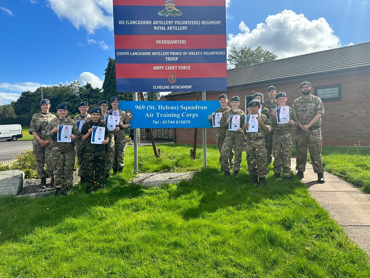 Well done to the 10 new Basic Radio Operators from across <a href="/MerseysideWing/">Merseyside Wing</a> who gained their qualifications today, <a href="/969Sqn/">969 (St. Helens) Sqn</a>!  You all did your squadrons proud, and a massive thank you to the Directing Staff for making it all happen! 

<a href="/OCMerseyside/">OC Merseyside Wing RAFAC</a> <a href="/ACO_RCNORTH/">RC North - ACO</a> <a href="/ComdtAC/">Commandant RAF Air Cadets</a> <a href="/aircadets/">RAF Air Cadets</a>