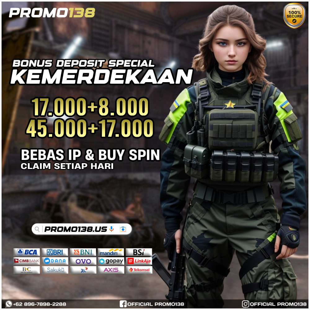 Promo138_'s tweet photo. BONUS SPESIAL KEMERDEKAAN PROMO138
Link : https://t.co/bAp4aCGJSs
#promo138 #promo138slot #pragmaticplay #pgsoft #situsgacor #kemerdekaan📷 #specialagustus #17agustus #newmember #bonusslot #promo138slotgacor #polisislot https://t.co/rcZptLm4H7
