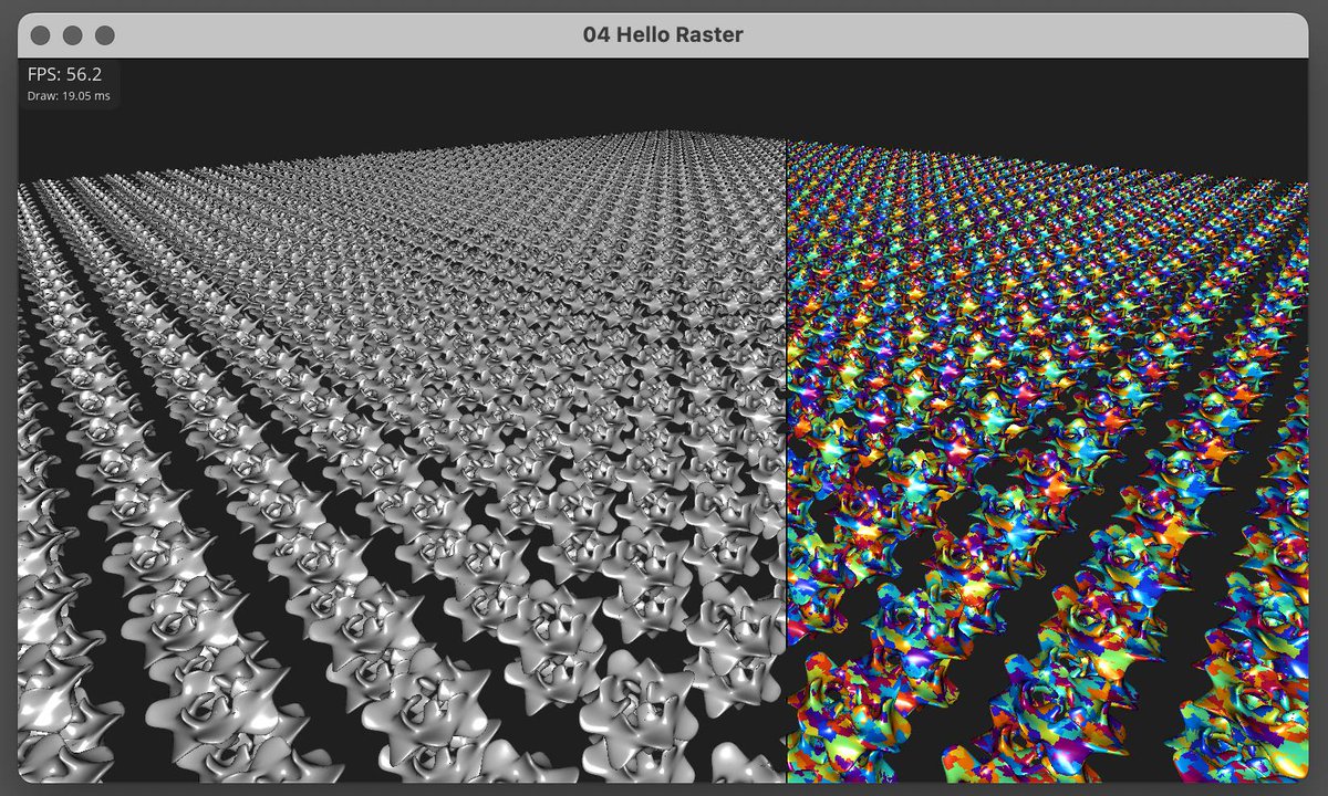 The ultimate comparison of Hierarchical LOD graph performance rendered with CS and HW rasterization on desktop and mobile GPUs, including WebGPU, shows that algorithmic flexibility is much faster than any HW FFP: tellusim.com/04_hello_raste…