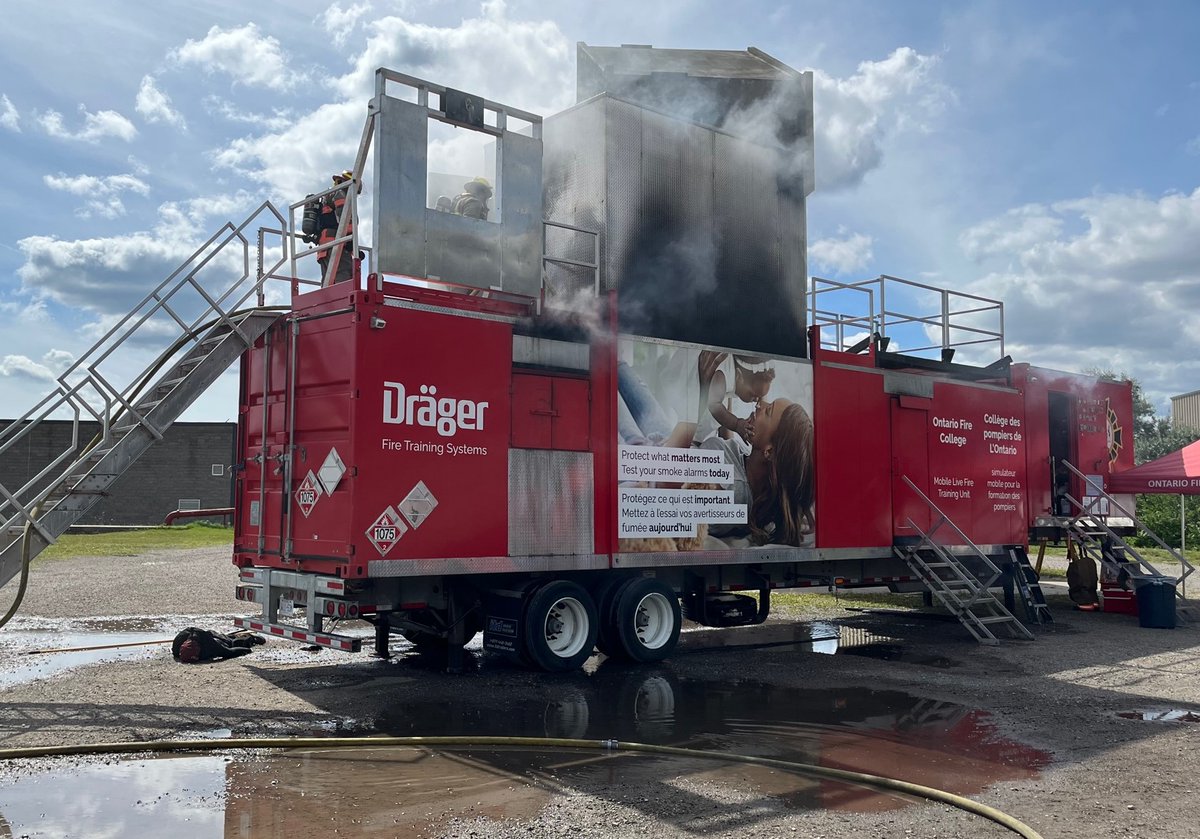 JPercyFireDept's tweet photo. Much thanks to Bryan Fisher, Instructor @ONFireMarshal who is leading the training of the Mobile Live Fire Training Unit #ONMLFTU with our firefighters #trainingcounts https://t.co/bhri3UZMnY