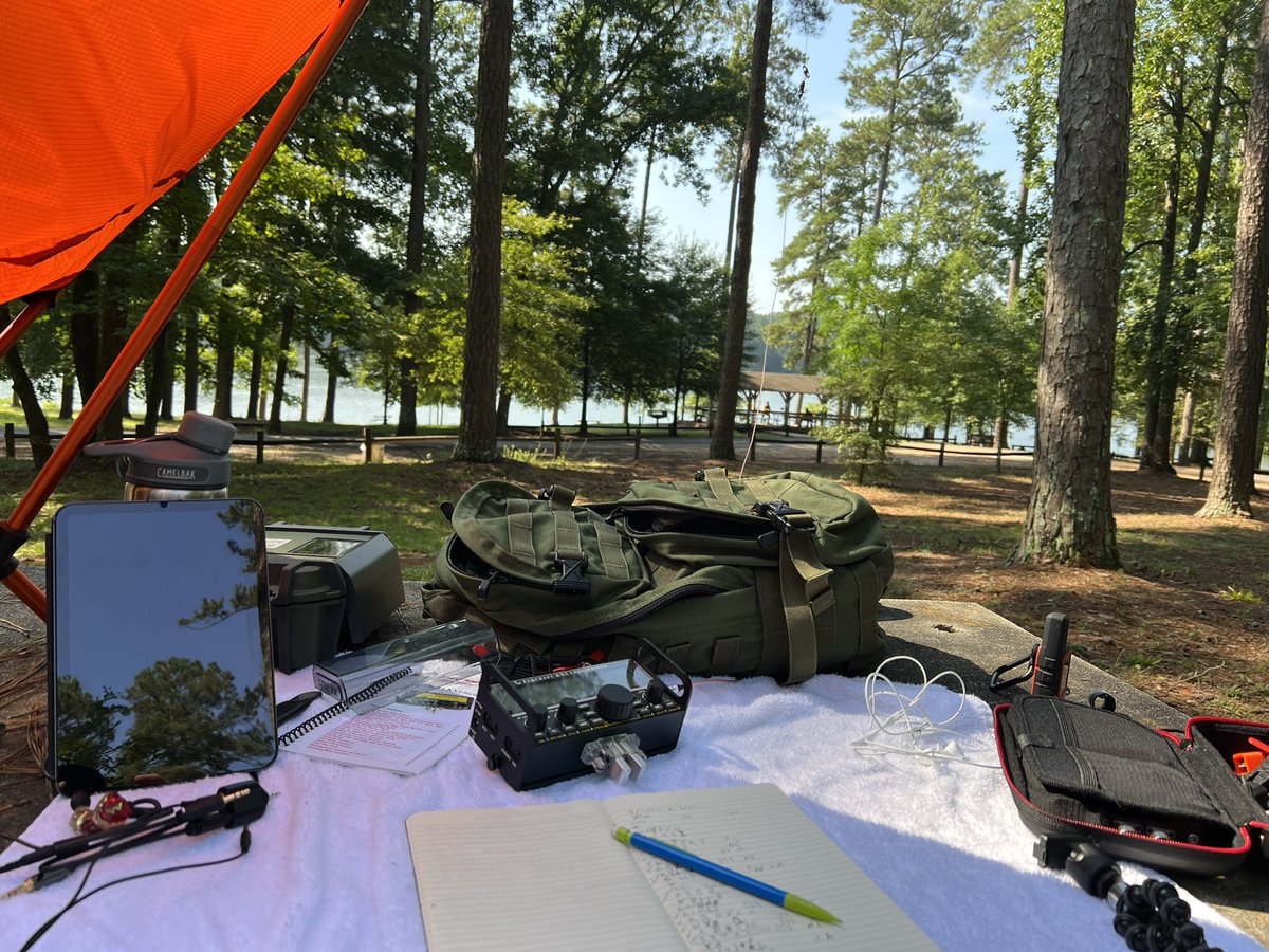 tuftelndotnet's tweet photo. My first #CW #POTA activation is in the books. It went better than I hoped. #KX2 on 20 and 40 with a long wire. I should not have waited so long! Now to keep practicing. Thanks to all hunters and their patience! https://t.co/ncCNNIqgxw