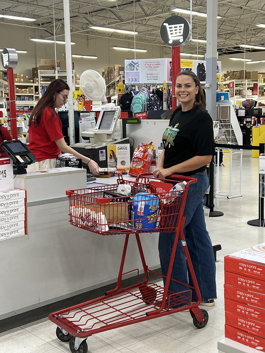 TeachingTKRocks's tweet photo. Feeling incredibly blessed that Quailwood was chosen to be the recipient of Office Depot on Rosedale Hwy’s community donations. My staff is so thankful for the opportunity to shop in their store before opening. They even had coffee &amp; donuts! The staff was AMAZING and so kind! https://t.co/PhvI2LwF4R