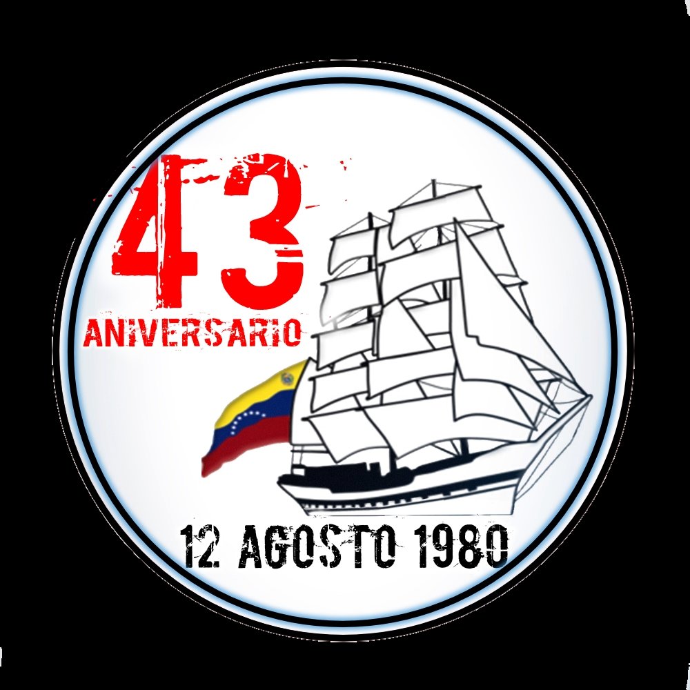 Hoy #12Ago el Embajador sin fronteras 
Buque Escuela AB “Simón Bolívar” (BE-11) @AbSimonbolivar, arriba a 43 años surcando los mares del mundo, llevando un mensaje de unidad y dejando en alto el nombre de nuestro país ¡BZ! #43AñosBuqueEscuela #SoyBicentenario #FANB