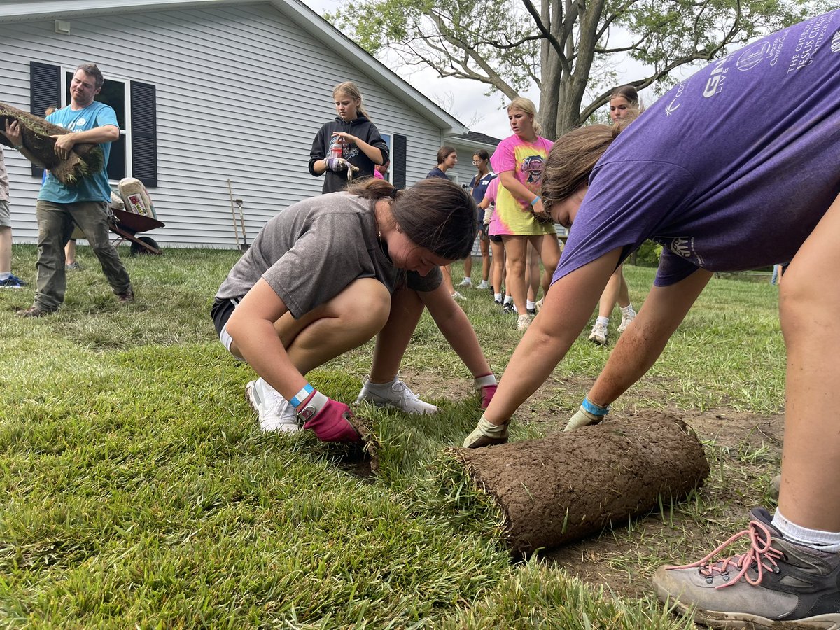 Our Lady Bruins were able to help out the Boone County Habitat for Humanity this morning.  Laying down a new lawn for a new homeowner.  <a href="/triwestsports/">Tri-West High School Athletics</a>
