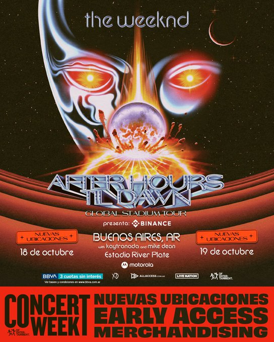 Iconicaba's tweet image. 🔥 ¡Último día de #DFConcertWeek! Gana 1 ticket campo delantero + Early entrance + 2 CDs autografiados por @theweeknd. Seguí los pasos en @dfallaccess. ¡Sorteo 14/08! ¡No te lo pierdas! 💫🎶