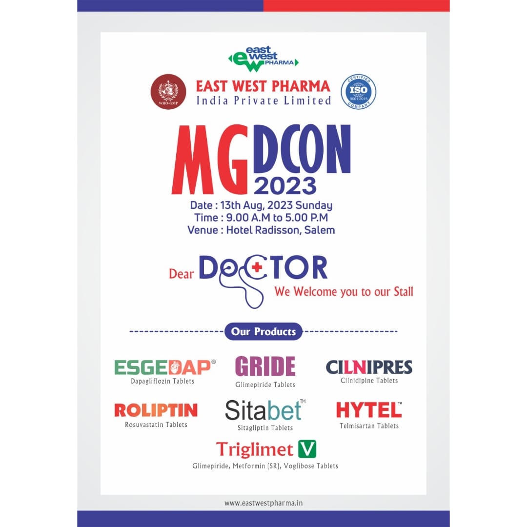 ewp_pharma's tweet photo. We are eagerly anticipating your presence at MGDCON 2023, an event where medical excellence and innovation converge.
#mgdcon2023 #mgdcon #ewp #eastwestpharma #pharma #pharamaindustry #pharmaceutical #pharmaceuticalmanufacturing #pharmaceuticalcompanies #pharmaindustry #Salem https://t.co/pp67IQdDvx