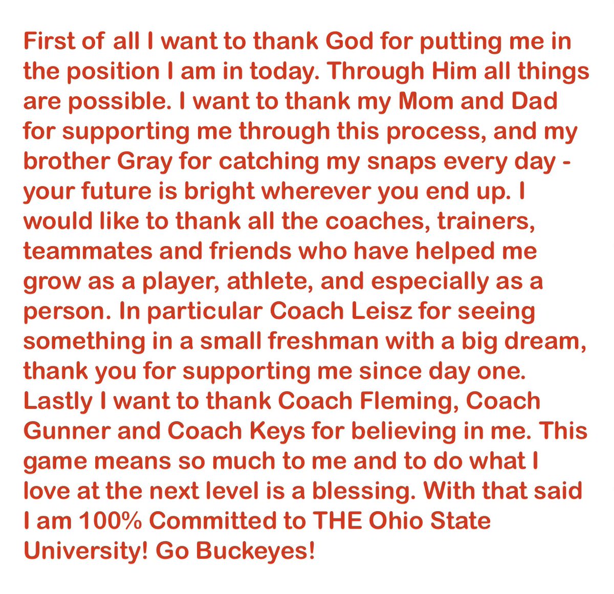 Home 🏠!!! 100% Committed to THE Ohio State University! Go Buckeyes!!! @theGunnerDaniel @ParkerFleming_ @OhioStateFB @ryandaytime