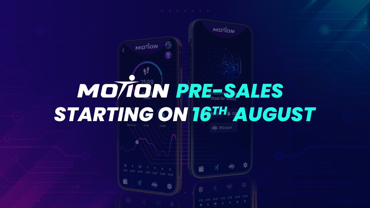 #MOTIONTOKEN 
- To reward mobile app users for physical activity.

- As a medium of exchange for consumption of DeWell platform services.

- For normal trading on crypto exchanges.

All 👀 👀 👇
#MotionTokenPresale
16th August 23

#ShowYourMotion #MotionTokenPresale
