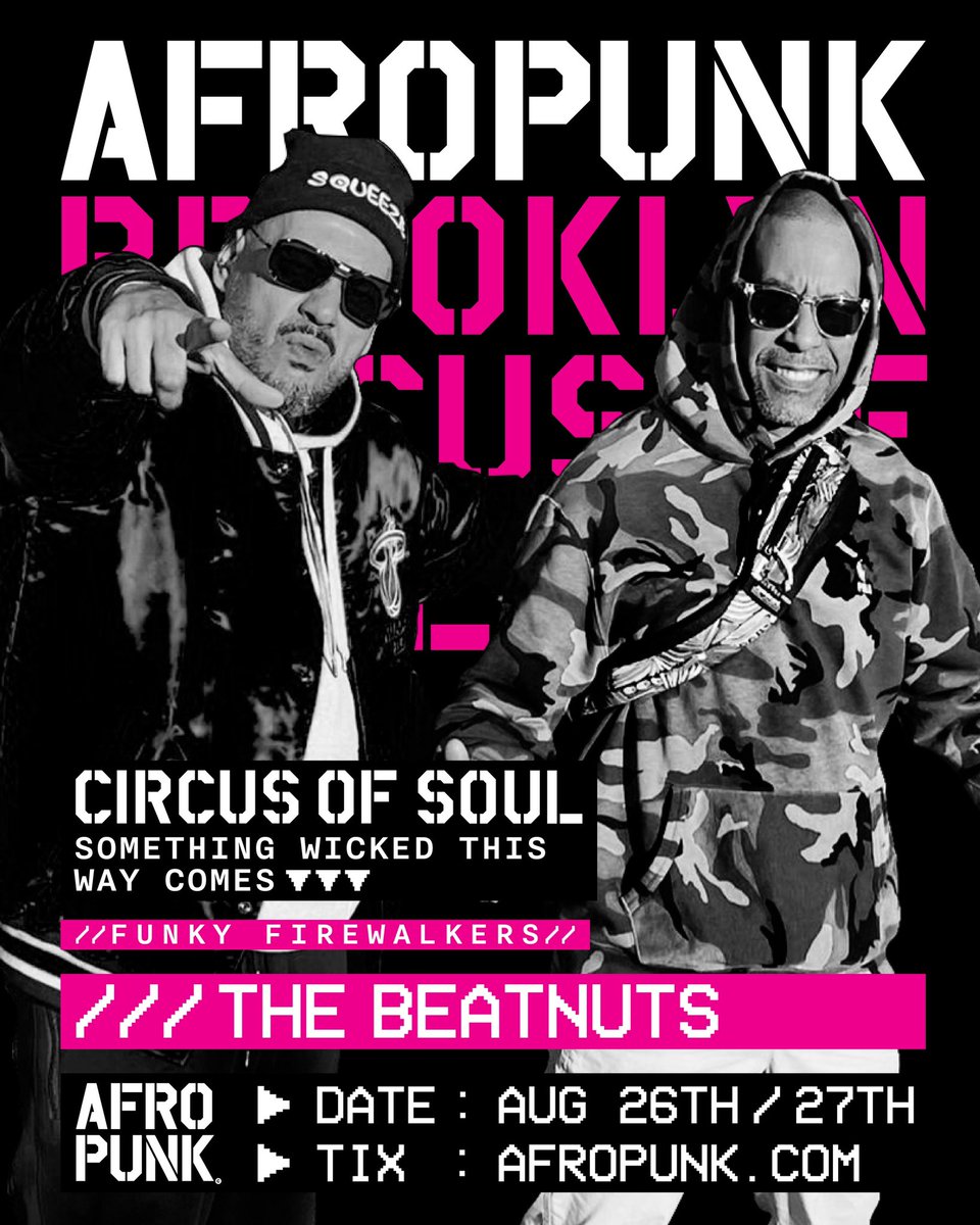 #thebeatnuts in #Brooklyn 8/26 @afropunk #afropunkfest Don’t miss it.