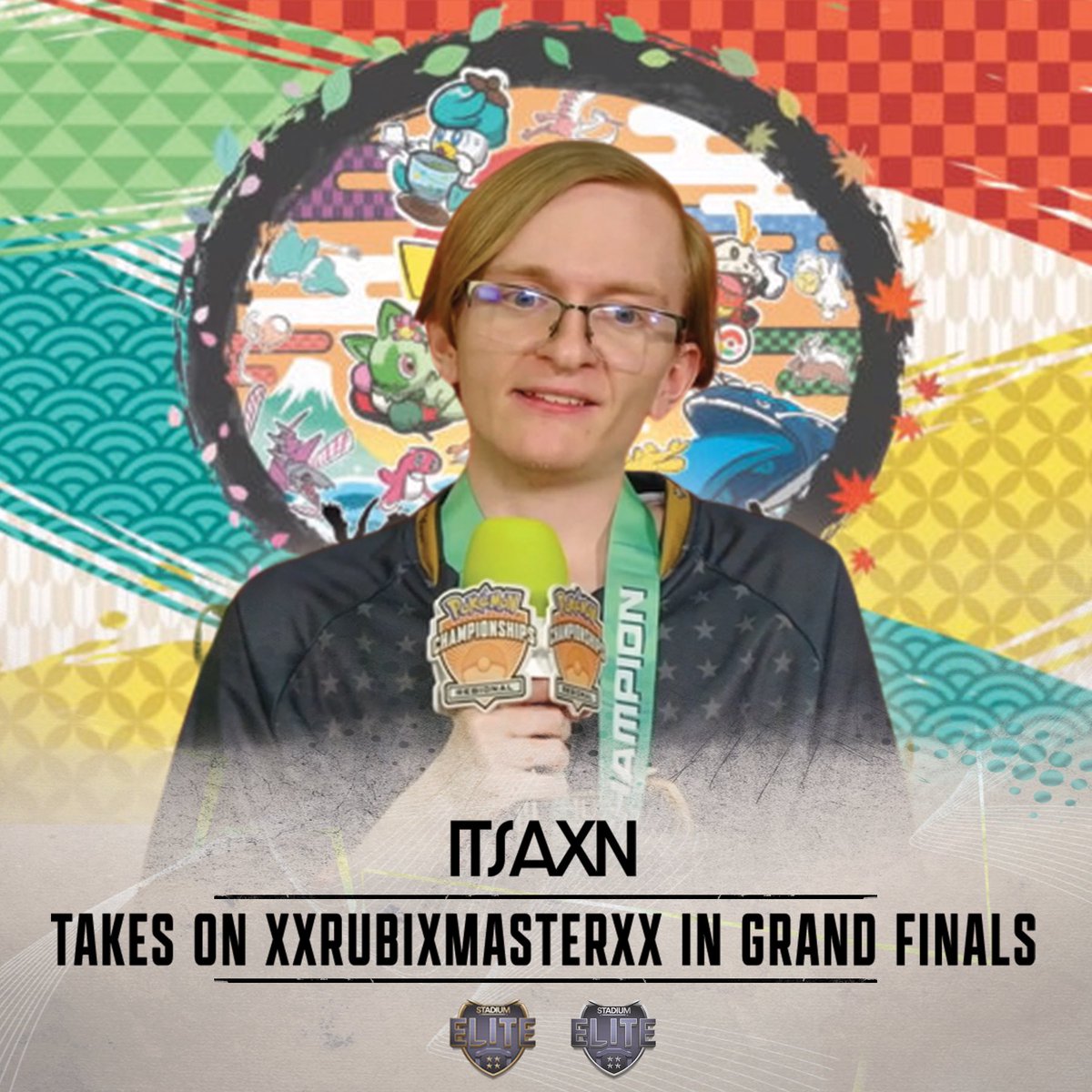 Our very own <a href="/ItsAXN/">AXN</a> is in the Grand Finals of #PokemonWorlds

He is currently undefeated in the Winners Bracket, be sure to tune in on the main Pokémon Twitch channel at 7 PM EST!!!