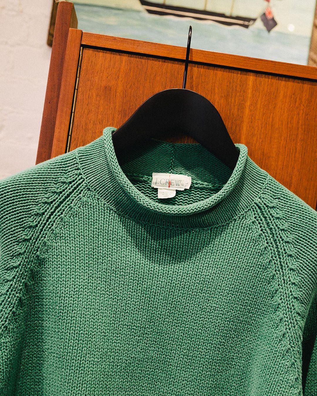 Vintage j crew roll neck shop sweater