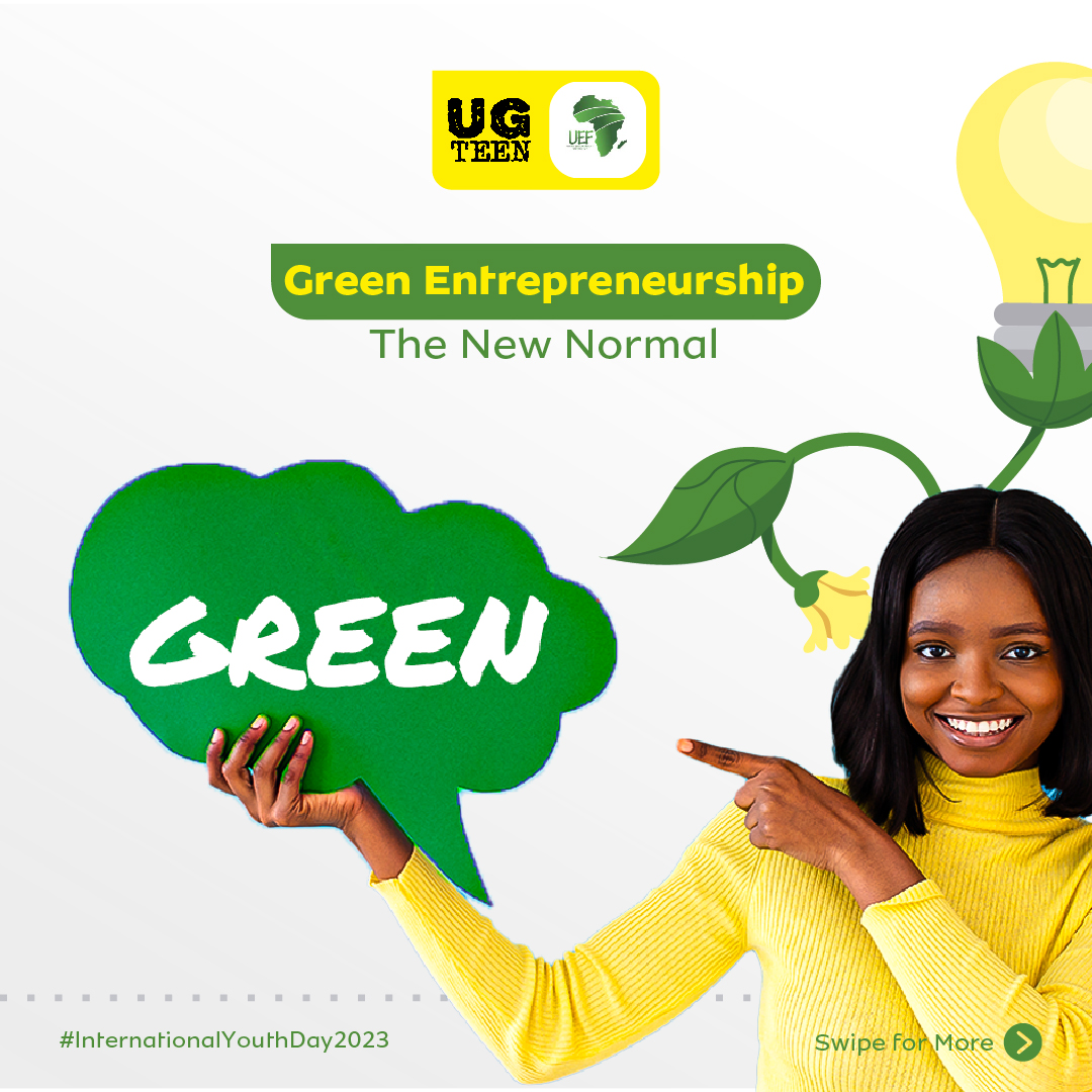 ug_teen's tweet photo. Thread 1/4
🌱 In a world shifting towards sustainability, green entrepreneurship is paving the way for a brighter future. Let's harness eco-conscious ventures to shape a world we're proud to leave for generations to come. 💡🌍

#InternationalYouthDay2023 | #BilliNowNow https://t.co/7j3jdlcfPK