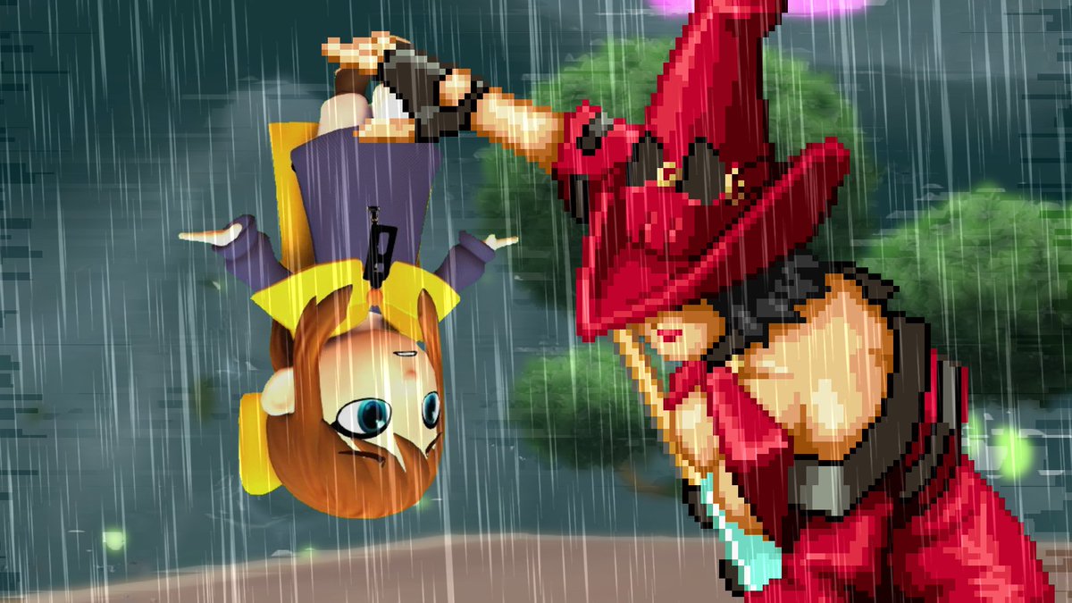 Kid, you're the size of a football and you expect me to pick you up normally? Hah!

And why should I let you go, hm?