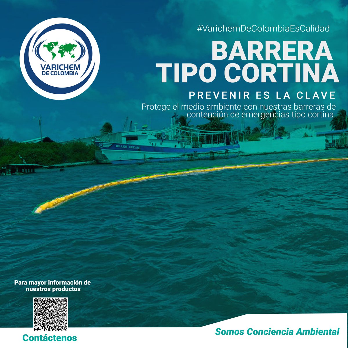Varichem de Colombia (@varichemcol) on Twitter photo #VarichemDeColombiaEsCalidad
Protege el medio ambiente con nuestras barreras de contención de emergencias tipo cortina.
¡Prevenir es la clave!
¡Seguimos manufacturando con pasión y excelencia!🇨🇴
Para mayor información contáctanos:
📧Sales@varichem.com
📱+57 314 334 0214 #VarichemDeColombiaEsCalidad
Protege el medio ambiente con nuestras barreras de contención de emergencias tipo cortina.
¡Prevenir es la clave!
¡Seguimos manufacturando con pasión y excelencia!🇨🇴
Para mayor información contáctanos:
📧Sales@varichem.com
📱+57 314 334 0214