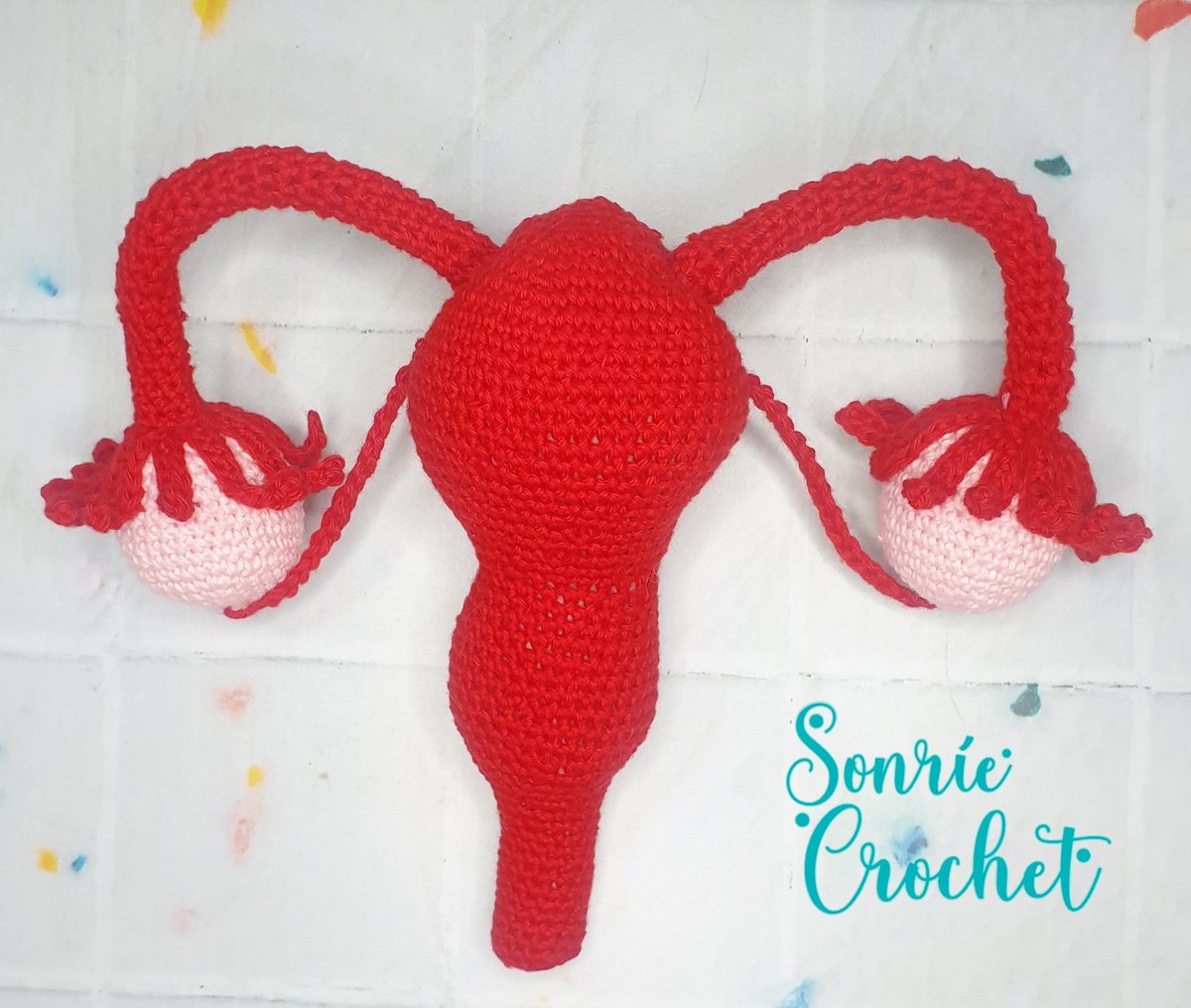 SonrieCrochet's tweet photo. Amigurumi de un Útero ♀️ Material didáctico para unas clases 🧶🤗
Muchas gracias por la confianza 🥰
Sonrían siempre...😉
#crochet 
#amigurumi 
#mujer 
#utero 
#crochetlove https://t.co/ByMZa5gP66