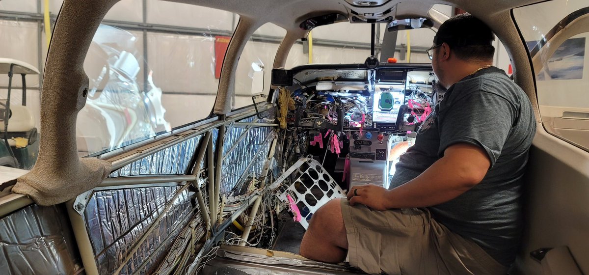 PilotFun101's tweet image. Well…. It begins! Again! 😂 This time with @Garmin Big Shout Out to @AdvenAviation at Sky Manor Airport. Great staff with a smooth operation. More to come! #PilotFun101 #Mooney #MooneyOvation #TheBigO #PanelUpgrade #N2183A