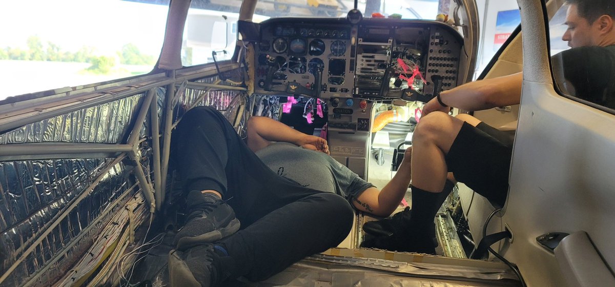 PilotFun101's tweet image. Well…. It begins! Again! 😂 This time with @Garmin Big Shout Out to @AdvenAviation at Sky Manor Airport. Great staff with a smooth operation. More to come! #PilotFun101 #Mooney #MooneyOvation #TheBigO #PanelUpgrade #N2183A