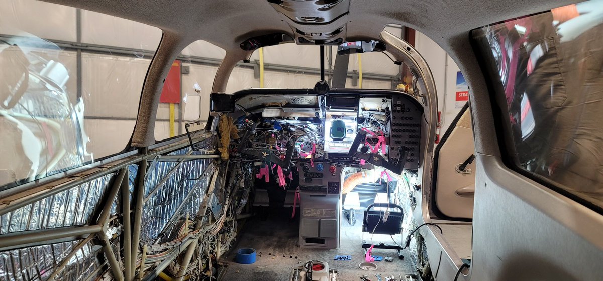 PilotFun101's tweet image. Well…. It begins! Again! 😂 This time with @Garmin Big Shout Out to @AdvenAviation at Sky Manor Airport. Great staff with a smooth operation. More to come! #PilotFun101 #Mooney #MooneyOvation #TheBigO #PanelUpgrade #N2183A