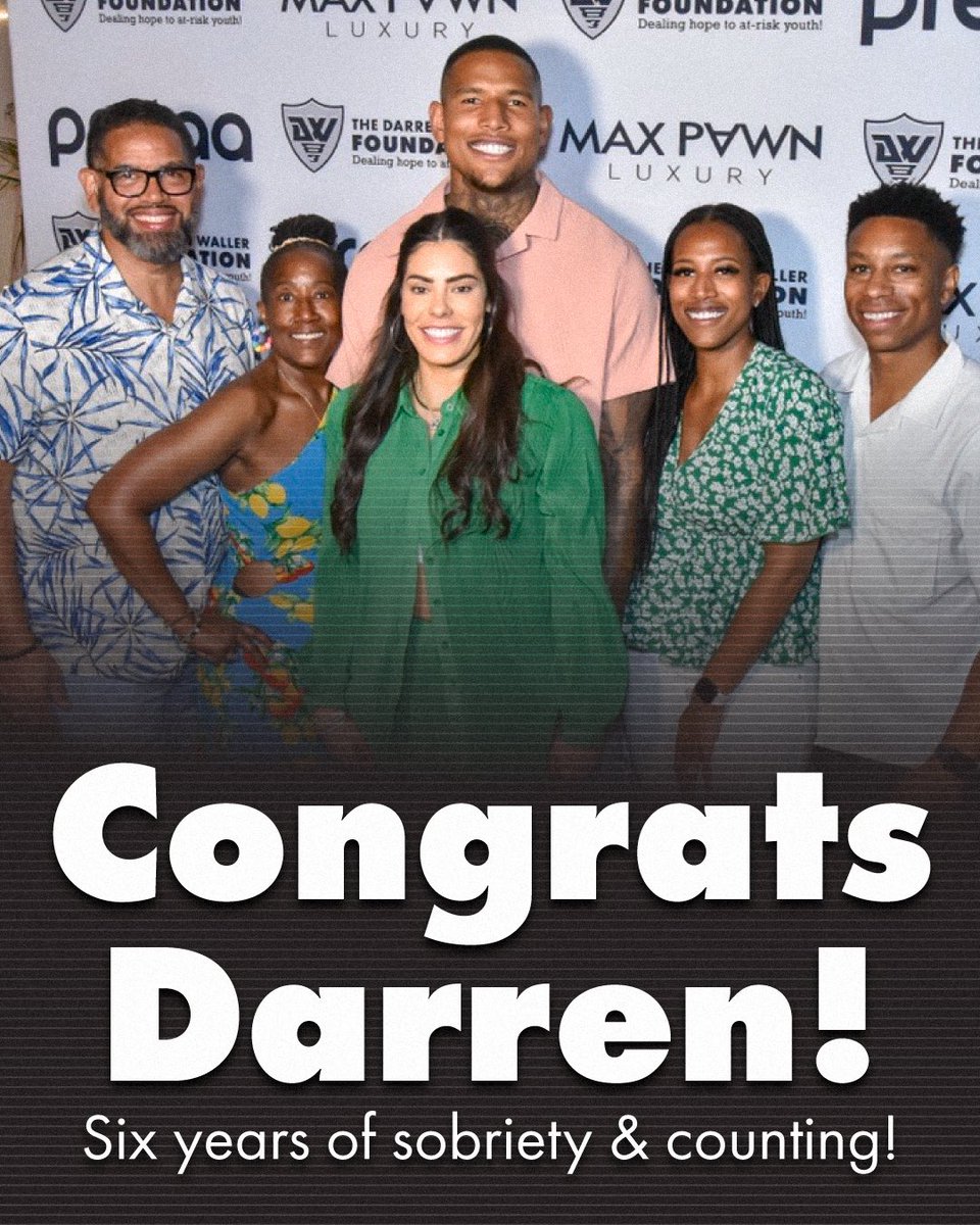 Congratulations @Rackkwall83 for making it to 6 years sober! Darren, you continue to to be an inspiration and a voice for people all across the country on their recovery journey and your hard work does not go unrecognized. #ComebackStories #WeDoRecover #DarrenWaller