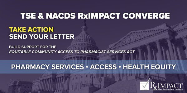 NACDS's tweet photo. 📢 Join us promoting #ProviderStatus!
Send a letter ✉️ to Congress urging support for #S2477 + #HR1770 that:
💪 Empowers pharmacists
🤝 Bridges care gaps
👉 Advances health equity
Your voice matters — take action now! @FPCCoalition #RxIMPACT 👥 https://t.co/I2cF02DyR7