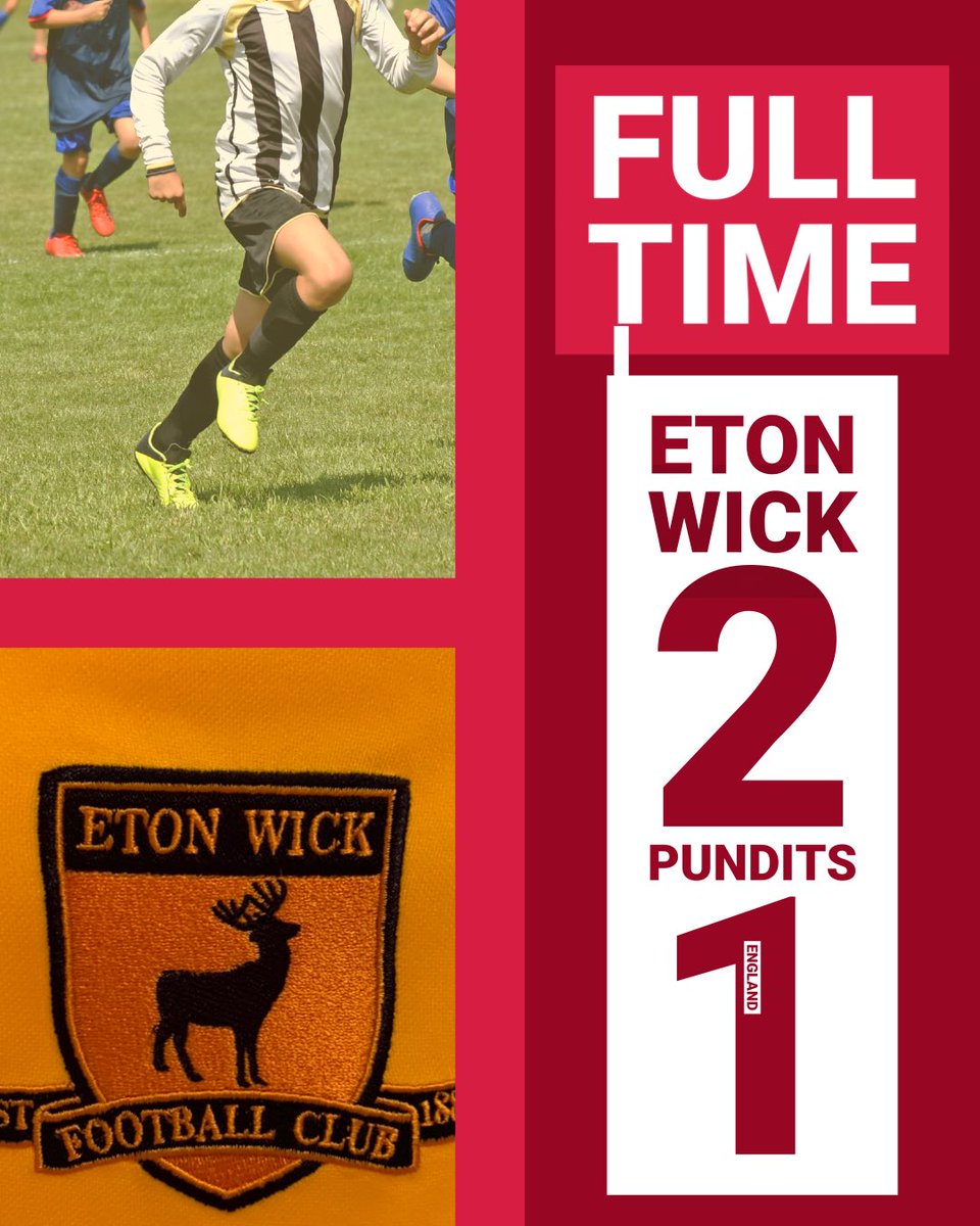 Great 2-1 win today in our penultimate pre-season fixture against EBFL Premier Division side Pundits FC #upthewick