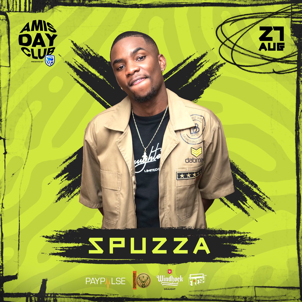 One of the country’s most prominent talents and a true show-stopper, everybody rage for the one and only SPUZZI ZI ZI <a href="/SpuzzaN/">Arthur, D.j Spuzza 🇳🇦💫</a> 🚀

The trailblazer and crowd shaker will be proving to us why he is unlike any artist! Spuzza is ready shake the stage at
#ADC13 🧨