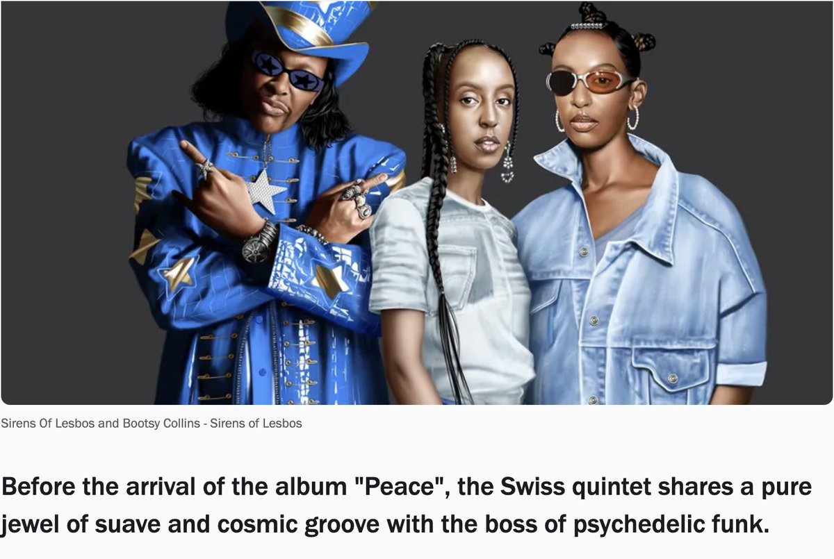Bootsy_Collins's tweet photo. Here's some next world information, feel the sensation from "Sirens Of Lesbos"! I am so very funked up here.🤯 But with 8 Billion, I feel like I can be a Ka-Million plus.🤔Listen up Ppl:  https://t.co/ogGEltTfaY Bootsy baby!!!🤩💃🫡 https://t.co/KYMJGDxNiM