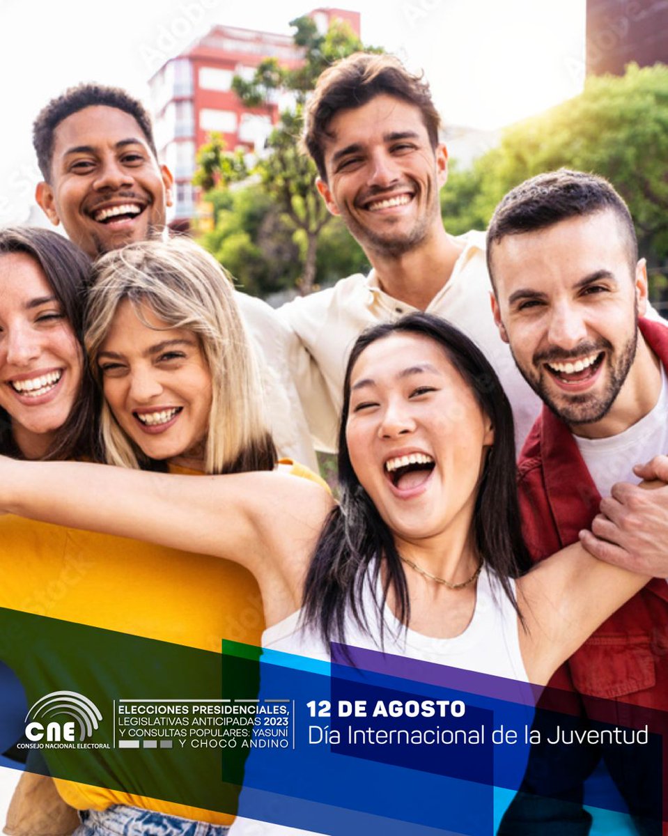 CNE_Tungurahua's tweet photo. A través del #CodigoDemocracia, como @cnegobec promovemos la participación de los jóvenes 🙋♀️🙋en los procesos electorales 🗳️.
¡Feliz Día Internacional de la Junvetud! 🙌 https://t.co/LEHipYjpzb