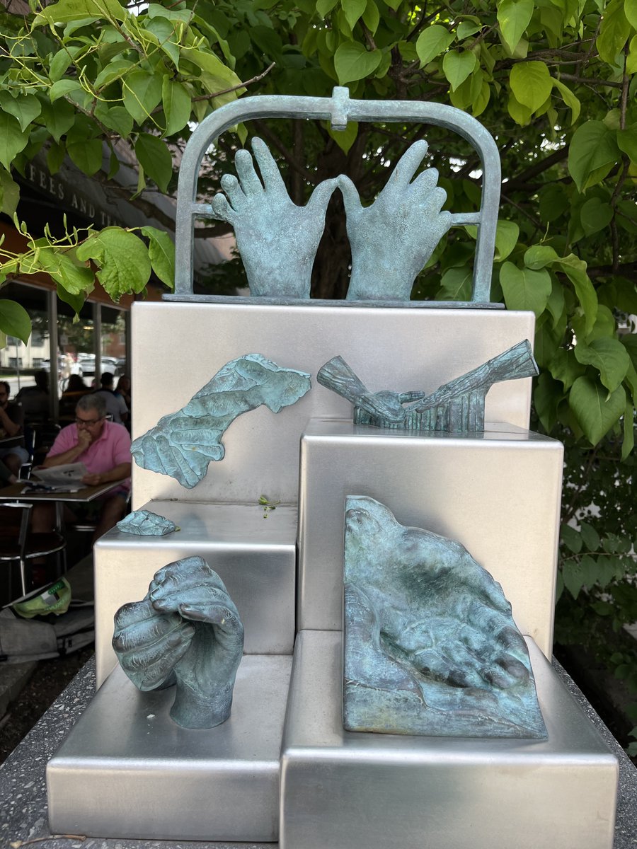 Sculpture by Francis Montillaud on Elgin Street. #CentretownOttawa #PublicArt #Ottawa