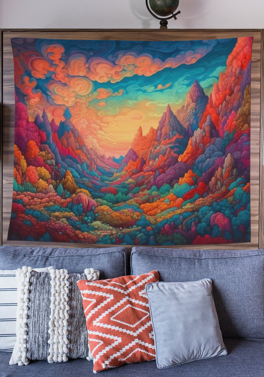NaturalNexus's tweet image. Starting tomorrow, 15% off all landscape tapestries! One week only! etsy.me/446ahi3 via  @etsy 

#PsychedelicTapestries #WallArtInspiration #ColorfulSpaces #DreamyDecor #VisualBliss #ArtisticInteriors #TrippyVibes #WhimsicalLiving #TapestryMagic #CreativeExpression #etsy