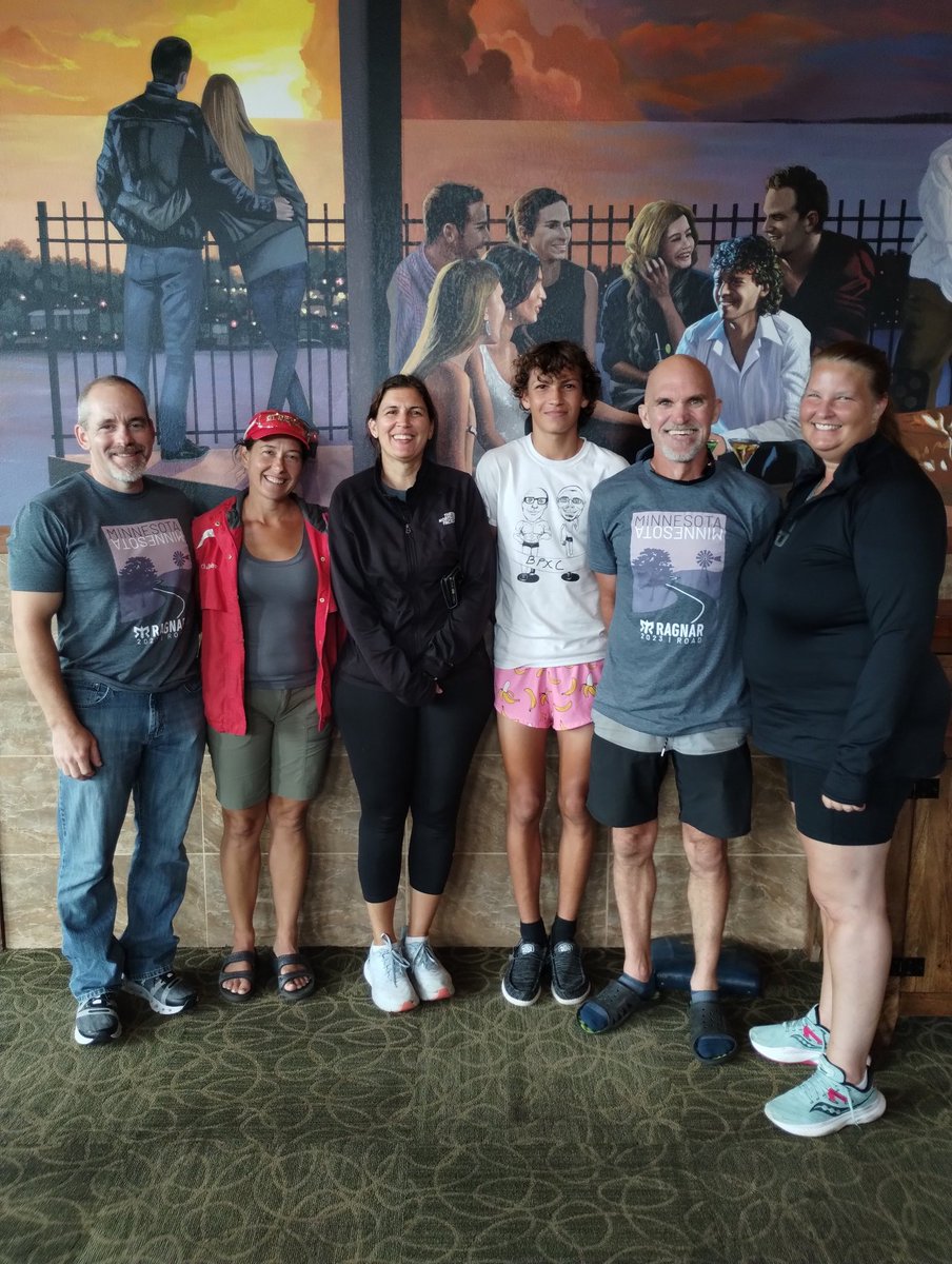 BClub79346's tweet photo. Van 1 is done! Refueling with more food and waiting for Van 2 to make it to Duluth so that we can cross the finish line? https://t.co/e9RSwDUuU4
