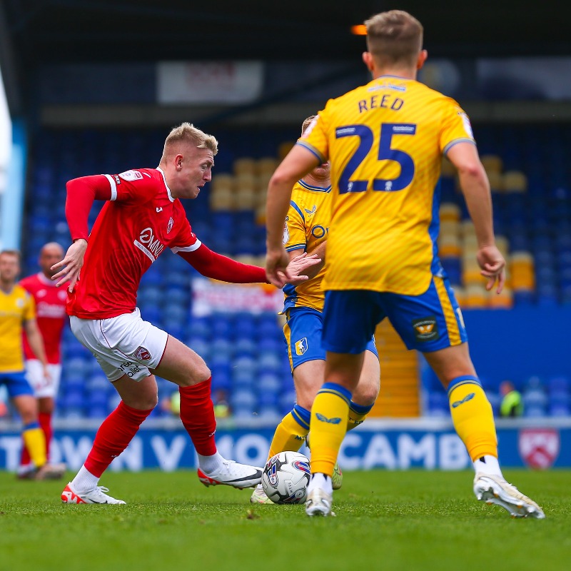 MorecambeFC's tweet photo. π The #Shrimps fall to a first @SkyBetLeagueTwo defeat of the season away at Mansfield Town.
#UTS π¦ | #MANvMOR