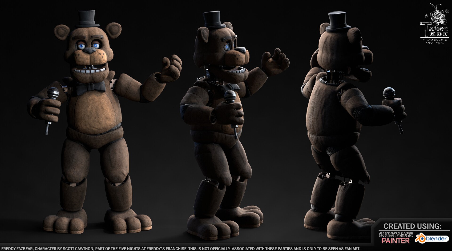 ArtStation - Freddy Fazbear's Pizza Animatronics