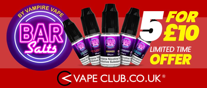 EcigClick's tweet photo. We have an amazing #VapeDeal in collaboration with @vapeclub !
Grab 5 bottles of the 10ml Vampire Vape Bar Salts e-liquids for only ยฃ10 ! ๐ https://t.co/g0gnrpv9DO
#VapeClub #Save #Bargain #Eliquid #VampireVape #BarSalts #Vape #Vaping #Ecigclick https://t.co/UAvcuRffEh