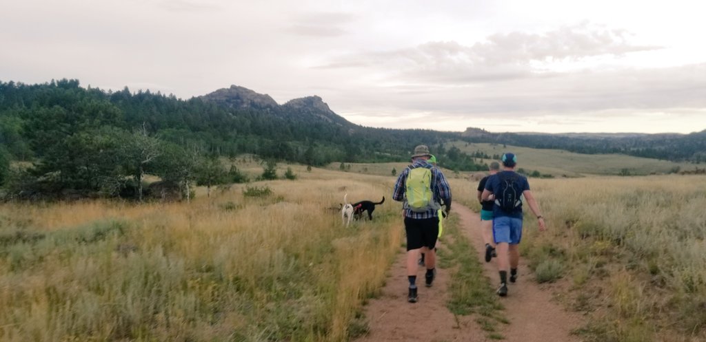 F3Iceman's tweet photo. Today we celebrated one year of invigorating male community leadership in #Cheyenne with a family camping trip/ruck.  
Hounds, M's, 2.0s and one FNG joined us for a 4.5 mile ruck followed by breakfast cooked over the camp fire. Welcome Yoga Mom.  We are excited for the next year. https://t.co/oglLMnpahq