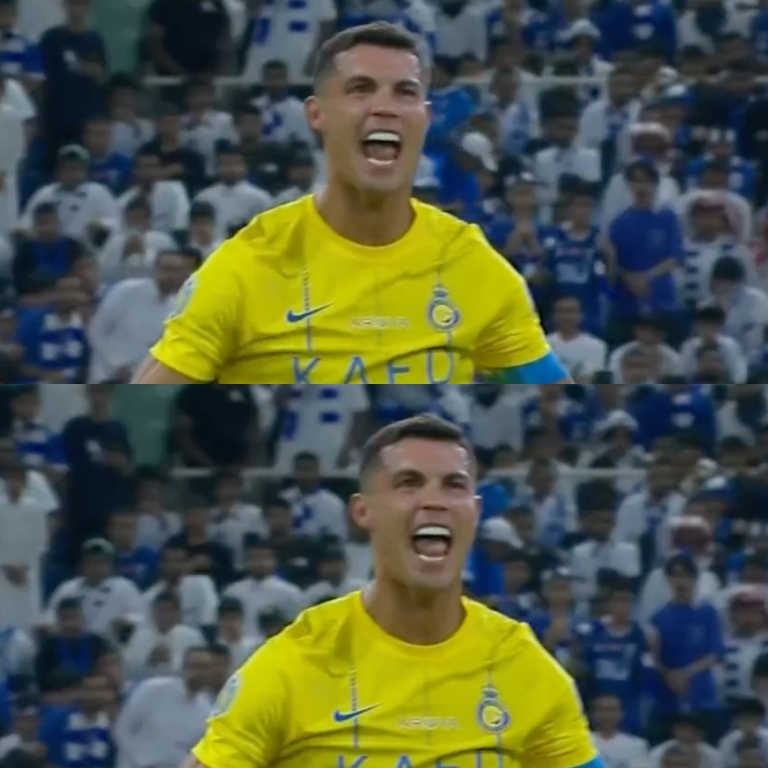 InvictosSomos's tweet photo. ➤ Minuto 51. Al Hilal 1-0 Al Nassr.
➤ Minuto 71. Al Nassr sufrió una expulsión.
➤ Minuto 74. Al Hilal 1-1 Al Nassr (gol de Cristiano Ronaldo).
➤ Minuto 98. Al Hilal 1-2 Al Nassr (gol de Cristiano Ronaldo).

Su equipo iba perdiendo y, por si fuera poco, se quedó con 10 hombres. Pese a eso, El Bicho se hizo gigante en la final del Campeonato de Clubes Árabes.

EL JUGADOR MÁS CLUTCH DE TODOS LOS TIEMPOS.