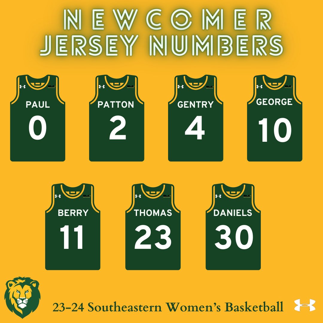 New Season, New Numbers 
#LionUpNow🦁💚💛