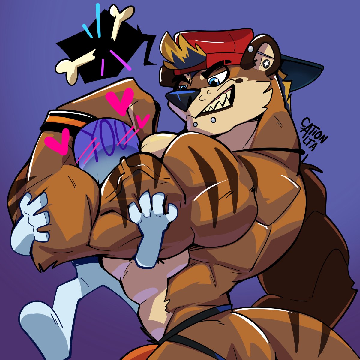 Who wants a little squeeze? ⚠️Disclaimer, some bones can be cracked⚠️ Kyo by @KyoDotter