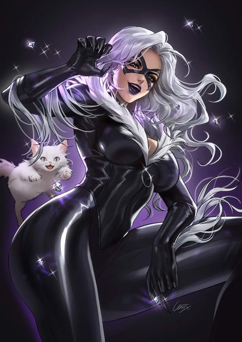 silverxsable's tweet photo. Black Cat cover for the upcoming ASM #34. https://t.co/OUOXjJpmFK