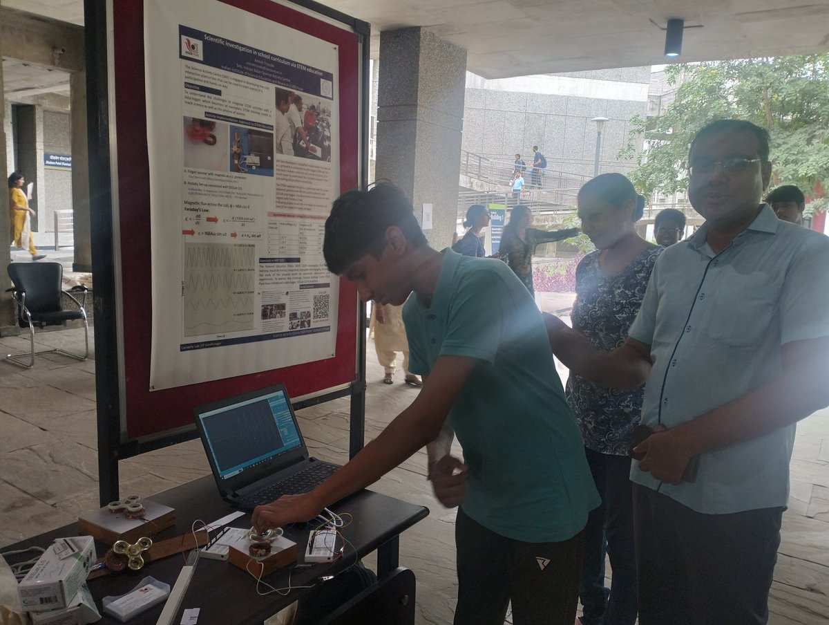 TirpudeAnkish's tweet image. Day 1 at #CuriosityConference @iitgn was very inspiring and engaging. I presented #SEELAB 3.0 as data logger as a #STEM tool for scientific investigation in school curriculum via STEM education.
#CommunityEngagement
#STEMActivities #InspiringCuriosity
@ScienceActivity
@IISERPune