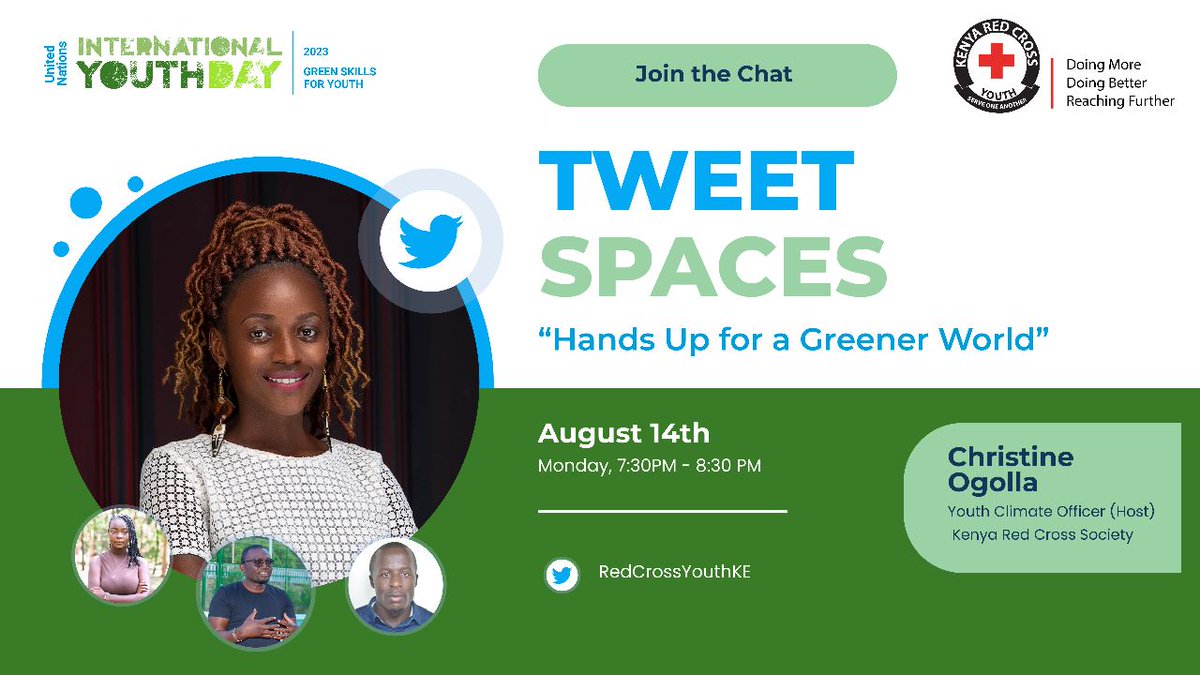 Hands up a greener world!

Join us in the twitter space on Monday 14.08.23, as we continue to celebrate the #IYD23, and exploring #greenskills for youth. 

#Green4change #IYD2023