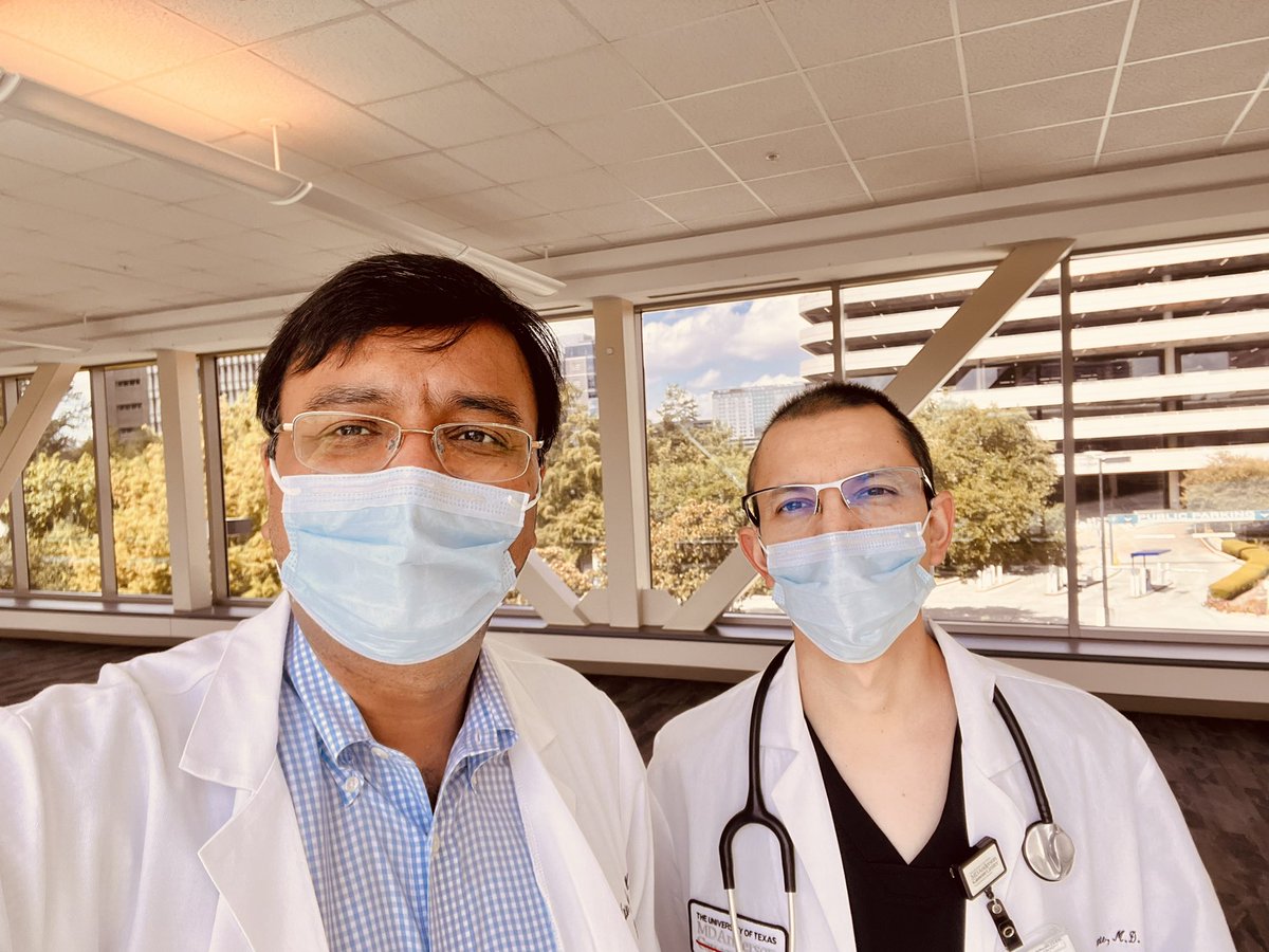 NitinJainMD's tweet photo. 👉👉#WeekendRounds with our superstar leukemia fellow Dr Almanza @AlmanzaLeukMD @MDAndersonNews https://t.co/l5IBLt17Gr
