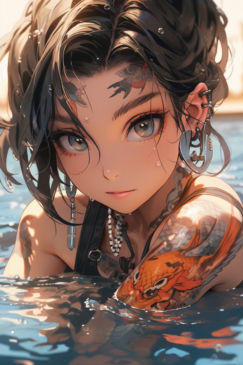 Tazibao22's tweet image. There's this buzz about some nice #niji style used by people unwilling to share their secret. 

Supposedly me too, unfortunately ...

So, let me cut it short: i know no secret.

Speaking of my style, here's couple of ultra simple #niji images in such style, featuring a…