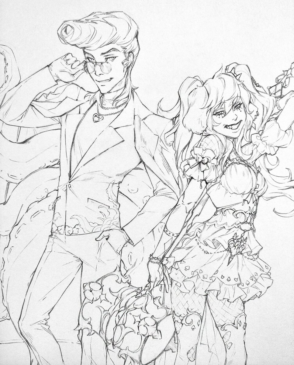 AsaderiChan's tweet image. First full body commission in tradition.
I tried to do some Photoshop processing and make the photo lighter.
I hope it doesn't look too bad.
But I'm very proud of this work (✯◡✯)