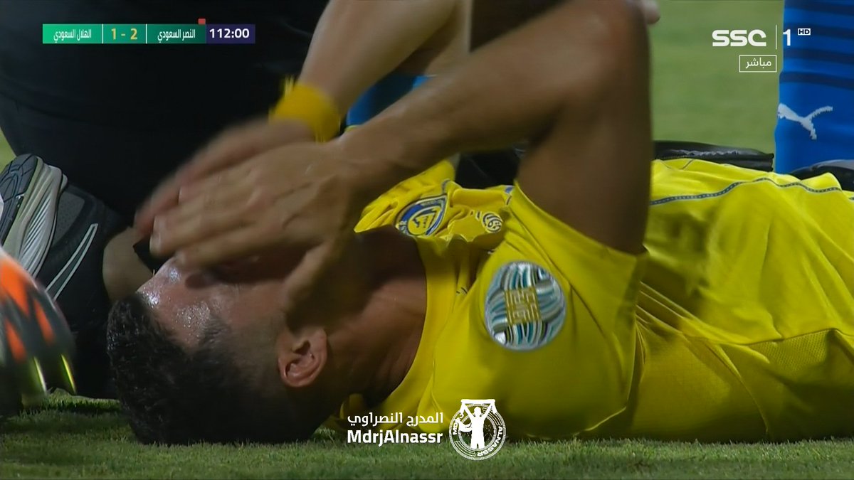 Ronaldo is down injured and went off the pitch with the medical staff 😢
Now Ronaldo out of ground ⚽⚽